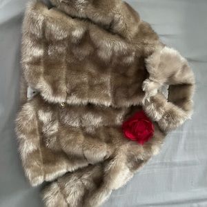 Kate spade toddler fur coat